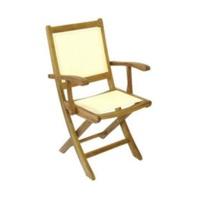 Royalcraft Henley Ivory Textilene Folding Armchair (ATC-3TIV)