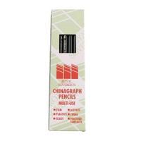 Royal Sovereign Black Chinagraph Marking Pencil Pack of 12 RS525653