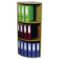 rotadex corner unit 3 tier light oak cu20