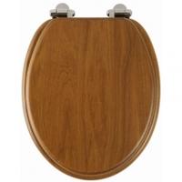 roper rhodes traditional design wooden toilet seat honey oak tradition ...