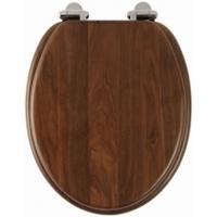 Roper Rhodes Traditional Design Wooden Toilet Seat, Walnut, Traditional