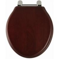 Roper Rhodes Greenwich Wooden Toilet Seat, Mahogany, Soft Close Hinge