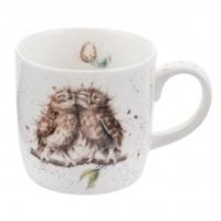 Royal Worcester Wrendale Fine Bone China Mugs, Birds of a Feather, Wrendale