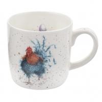 Royal Worcester Wrendale Fine Bone China Mugs, King of the Coop, Wrendale