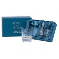 Royal Scot Crystal Sapphire 2 Whisky Tumblers
