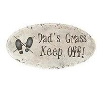 Roots & Shoots Branded Novelty Garden Stone Dad Sign, Plaque