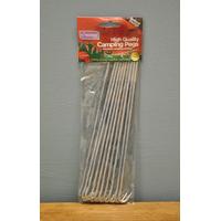 Roundwire Tent Pegs in Stainless Steel (Pack of 10) by Kingfisher
