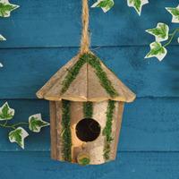 Round Log Hut - Bird Nesting Box by Tom Chambers