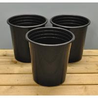 Round Plastic 28cm Tomato Pots (Set of 3) by Kingfisher
