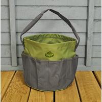 round garden tool bag grey green by fallen fruits