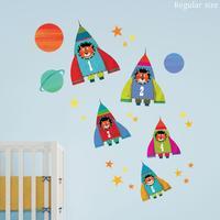 Rocket Collection Wall Sticker Pack Large