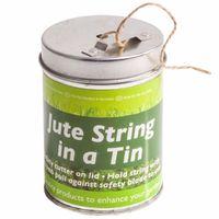 Roots & Shoots - 1 x Green Jute String In A Tin - 50g Approx
