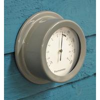 Rockall Wall Mounted Thermometer in Charcoal by Garden Trading