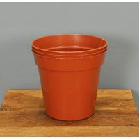 Round Plastic 15cm Plant Pots (Pack of 3) by Gardman