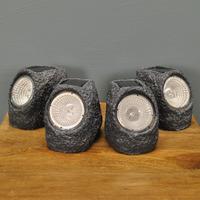 Rock Lights Pack of 4 (Solar) by Kingfisher