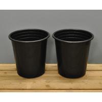 round plastic 28cm tomato pots set of 2 by kingfisher