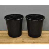 Round Plastic 28cm Tomato Pots (Set of 2) by Kingfisher