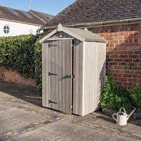 ROWLINSON HERITAGE 4 x 3 GARDEN SHED in Washed Grey
