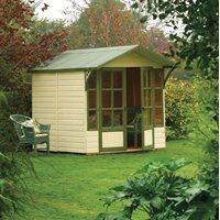 ROWLINSON EATON WOODEN SUMMER HOUSE in Honey Brown