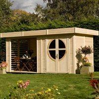 ROWLINSON CONNOR OUTDOOR WOODEN SUMMER HOUSE in Natural Timber