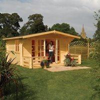 ROWLINSON BALTIC CHALET LOG CABIN in Natural Timber