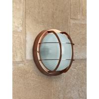 Round Bunker Wall Light - Copper