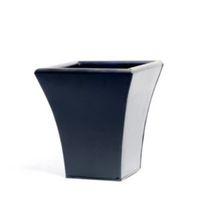 Rockland Tapered Square Zinc Black Planter (H)28.5cm (L)26cm