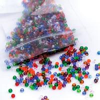 round glass 2mm beads mixed crystal