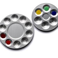Round Aluminium Six Well Palette