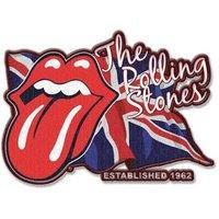 rolling stones lick the flag shaped iron on sew on cloth patch ro