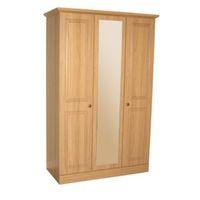 romany oak effect mirror wardrobe