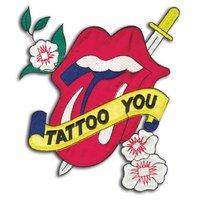 rolling stones tattoo you shaped sew on cloth patch ro