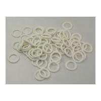 Round Plastic Curtain Rings 20mm White