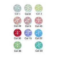 round plastic baby star buttons 115mm aqua