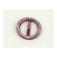 Round Plastic Buckle Fastener Mauve