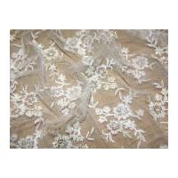 Roxanne Beaded & Sequinned Tulle Couture Bridal Lace Fabric