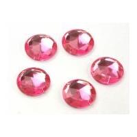 round sew stick on acrylic jewels pale pink