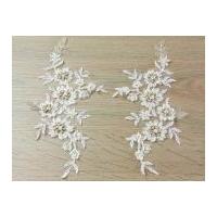 roxanne beaded couture bridal lace appliques ivory