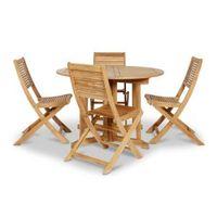 Roscana Wooden 4 Seater Dining Set