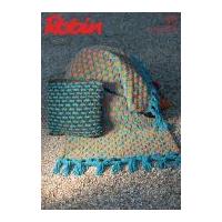 Robin Home Throw Blanket & Cushion Firecracker Knitting Pattern 3002 Super Chunky