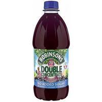 Robinsons Squash Double Concentrate No Added Sugar Apple & Blackcurrant 1.75 Litres (Pack of 2)