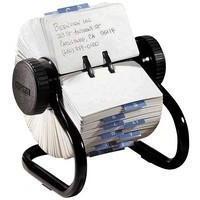 Rolodex Classic 500 Rotary Open Card File Black S0793600