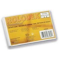 Rolodex Plain Refill Cards (Pack of 100)
