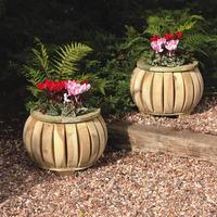 Rowlinson Marberry Ball Planter Rowlinson Marberry Ball Planter - Set of 2
