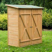 royal wooden timber garden storage shed with double doors