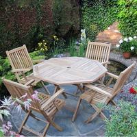 Rondeau Leisure Teak Brooklyn 4 Seater Octagonal Set