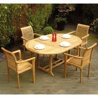 Rondeau Leisure Teak Philadelphia 4 Seater Extending Set