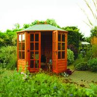 Rowlinson 8ft x 6ft (2.4m x 1.81m) Octagonal Summerhouse