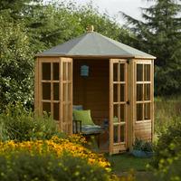 rowlinson 8ft x 8ft 24m x 24m octagonal summerhouse