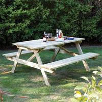 Rowlinson 5ft Picnic Bench in 6 Seater
